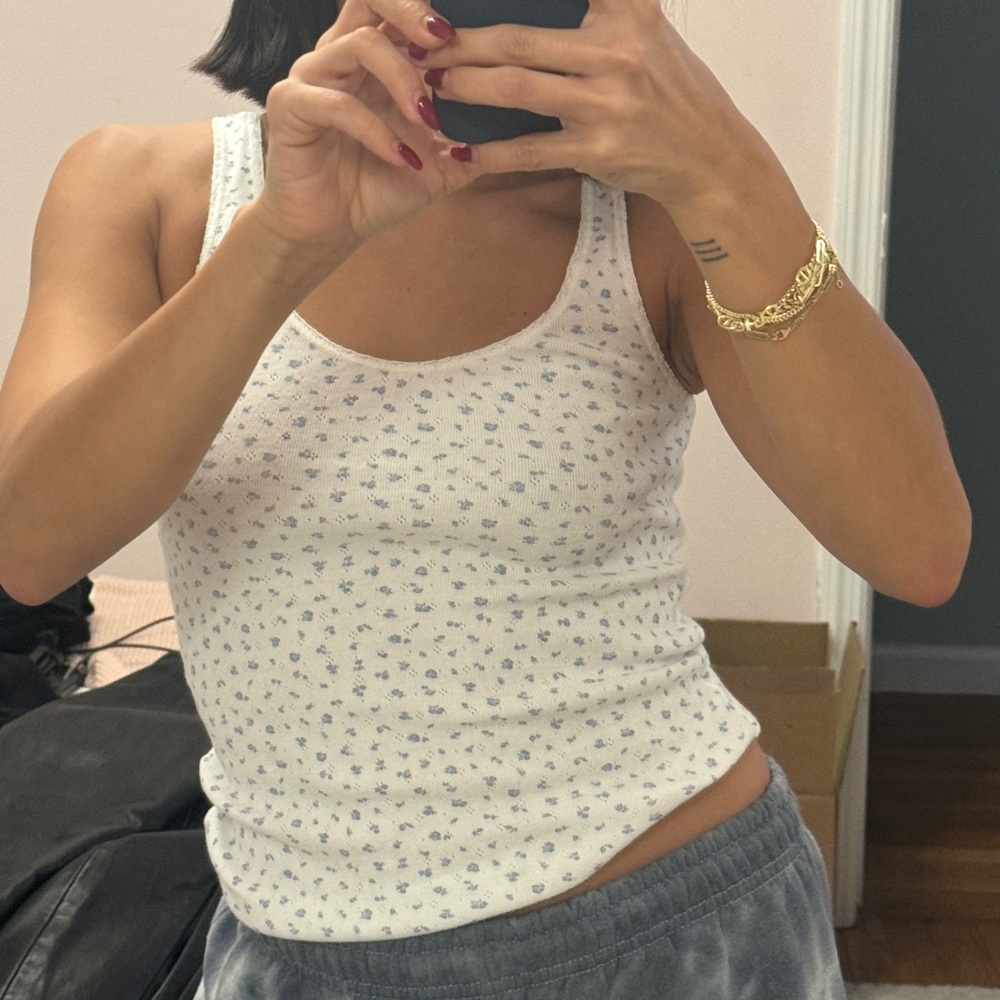 Brandy Melville Floral Tank